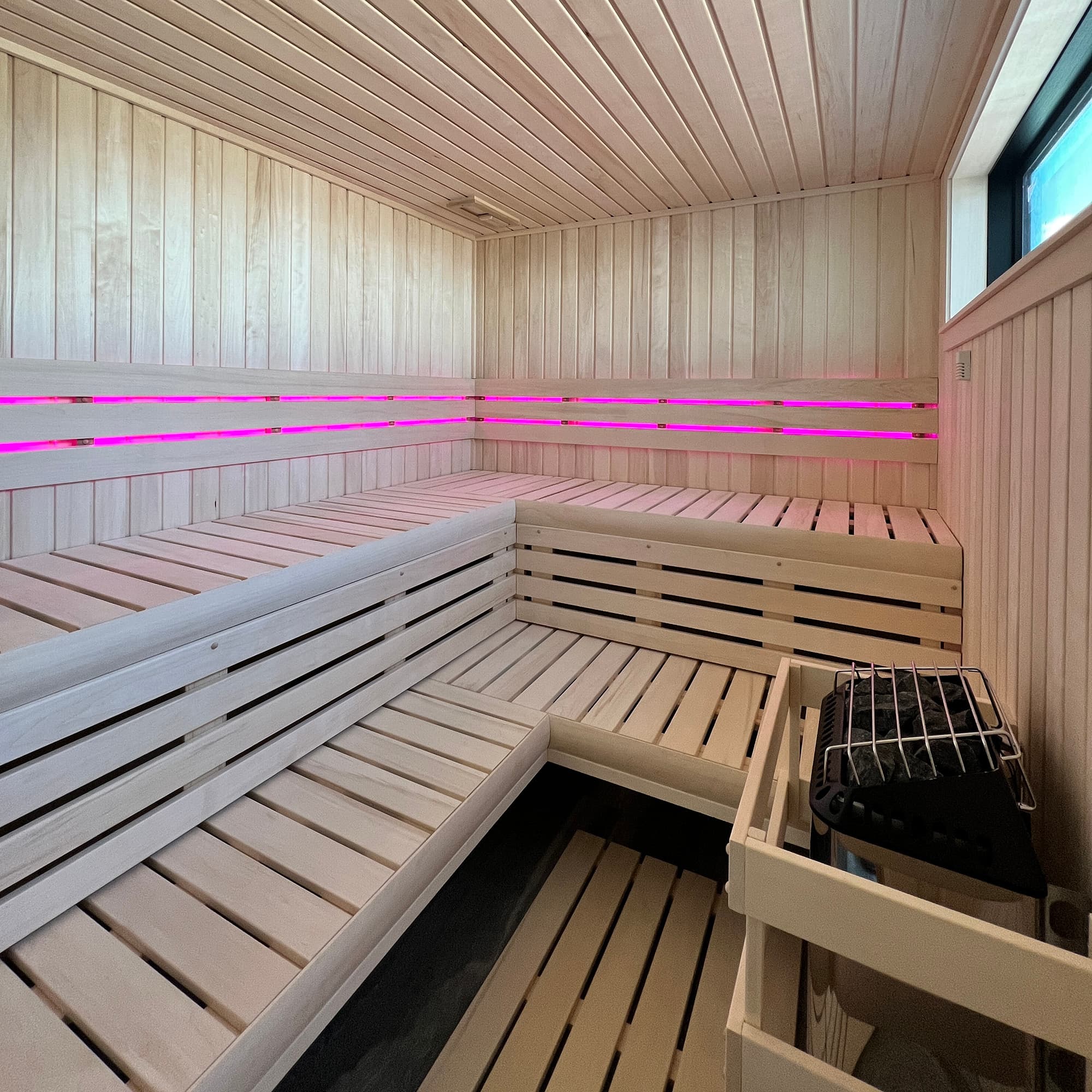 Sauna inside